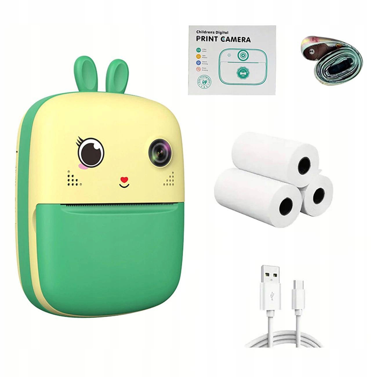 Mini Drukarka Termiczna Dla Dzieci Z Aparatem Fotograficznym I Kamerą