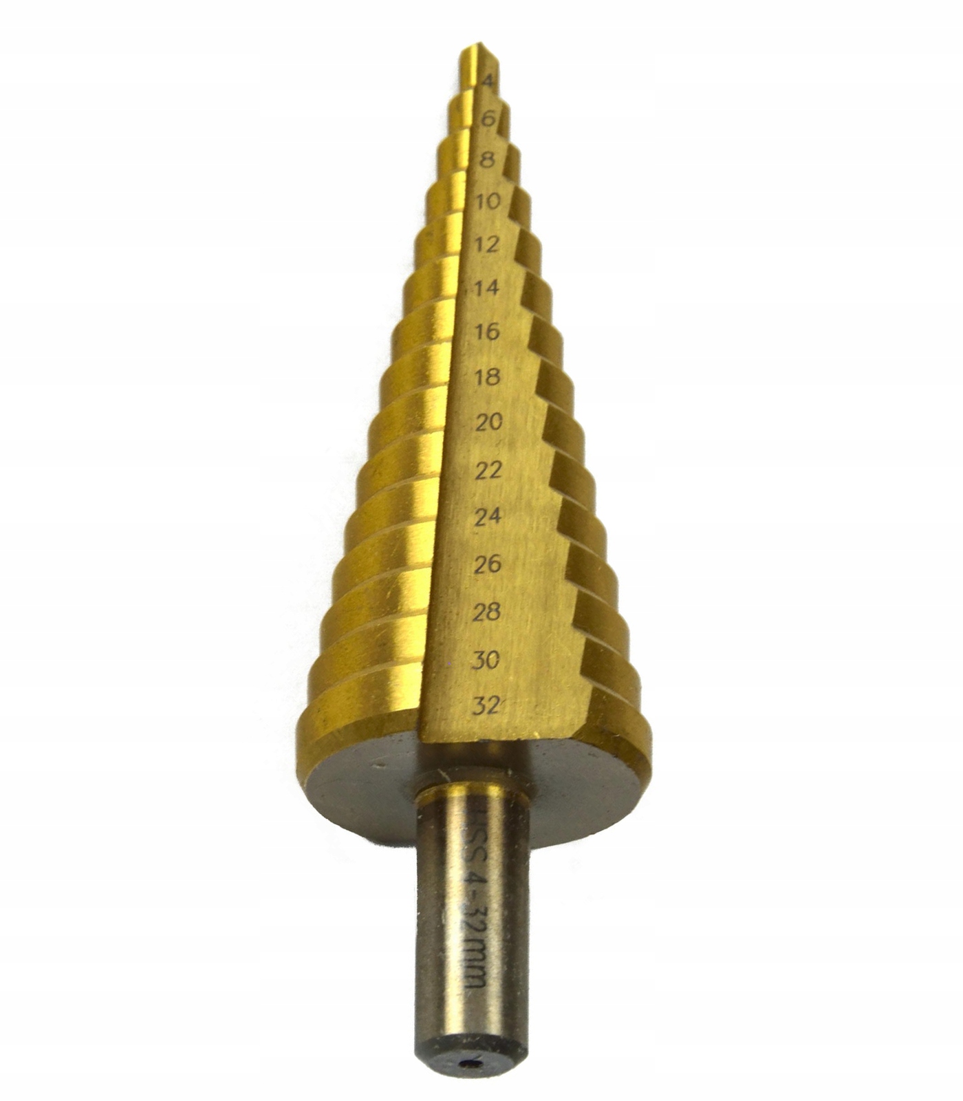 STOPNIOWE STOŻKOWE WIERTŁO DO METALU TYTANOWE 4-32