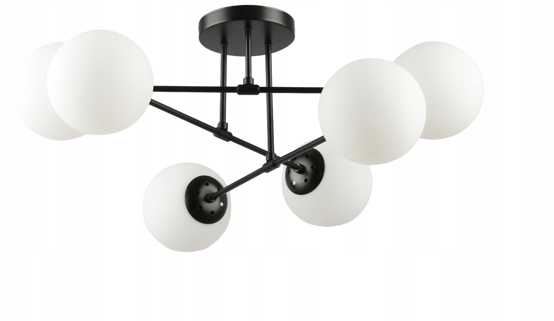 Stropná Závesná Lampa Stropné Svietidlo Luster Gule Čierna Biela Led Gule