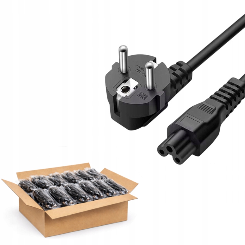 Napájecí Kabel C5 Kabel Čtyřlístek pro notebook 230V 1.5 m 250 kusů