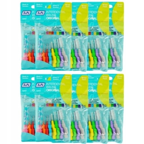 10 Tepe Szczoteczki Międzyzębowe MIX Rozmiarów 8 szt.