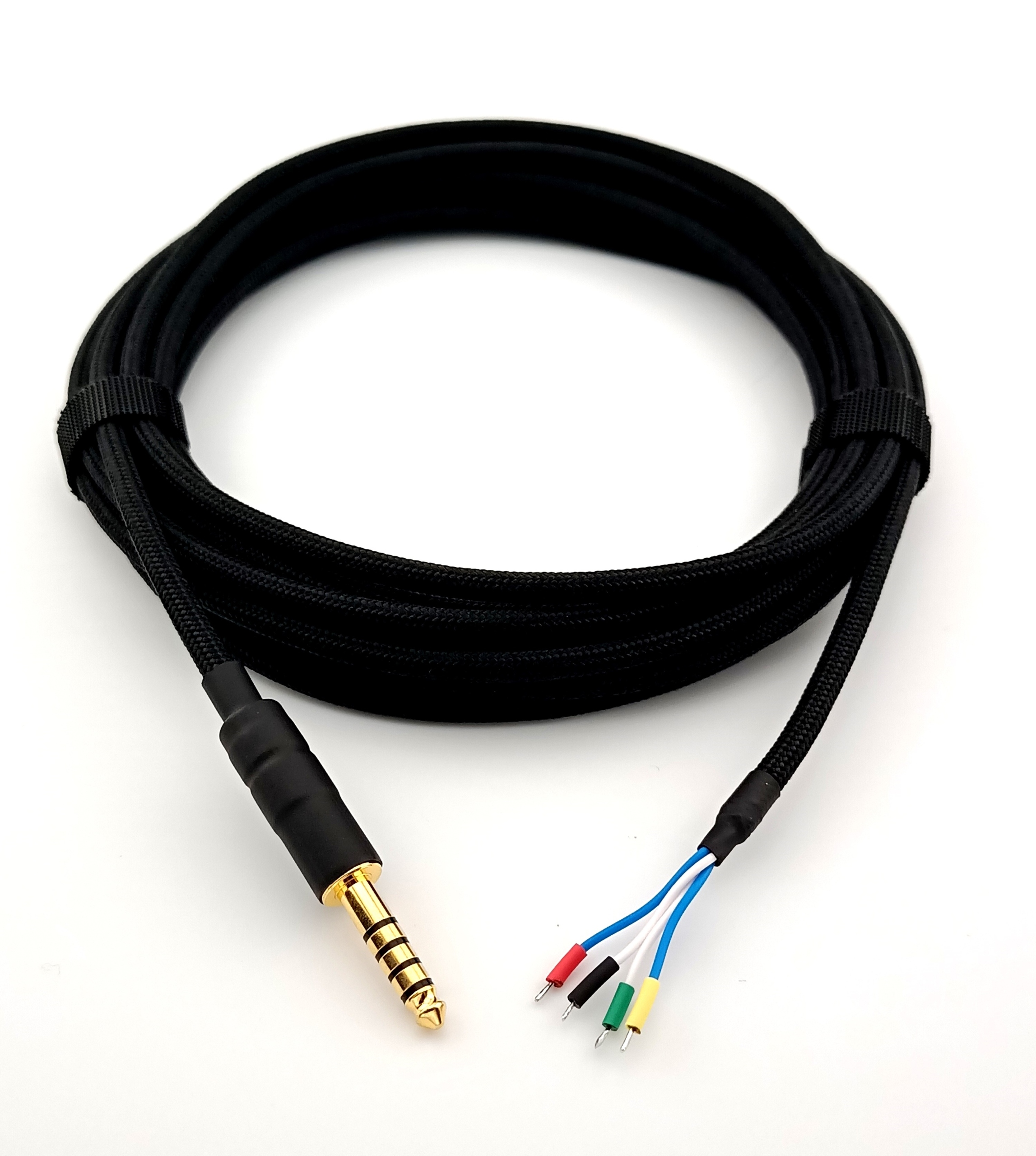 Diy sluchátkový kabel pro pájení 2 m, ručně vyrobený, vyvážený