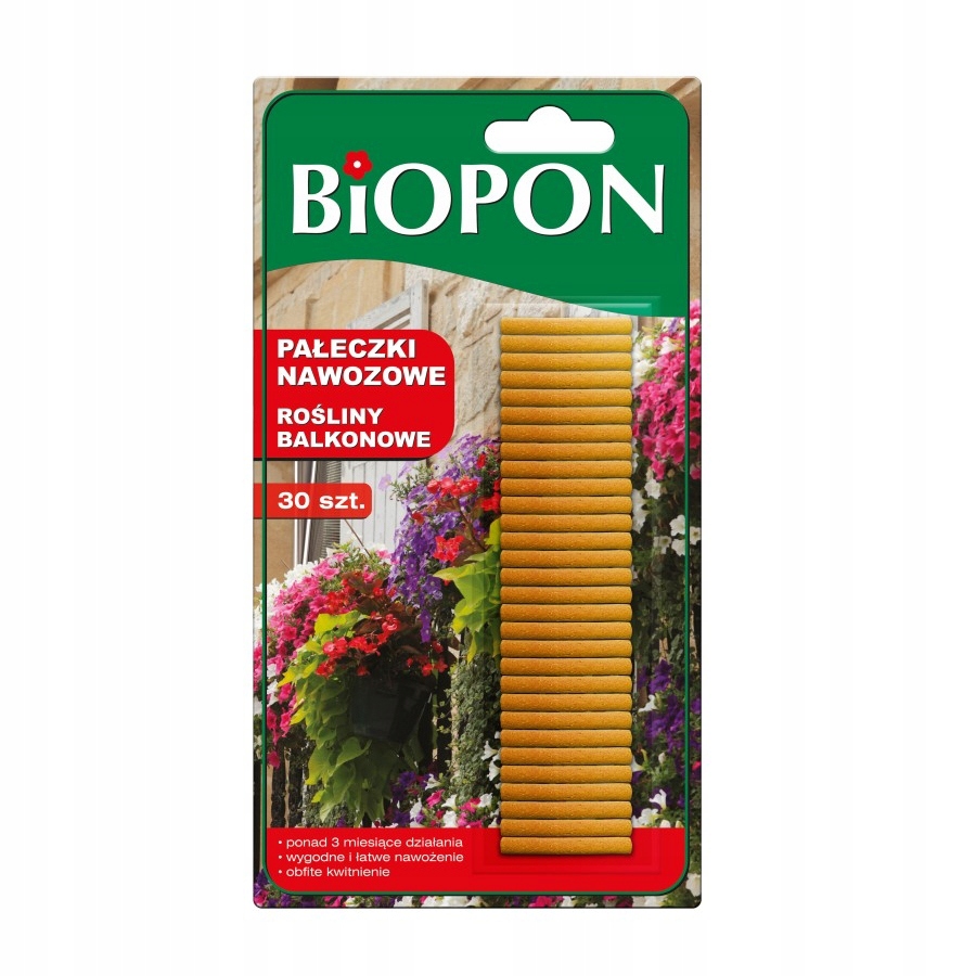 

Bros Biopon Pałeczki Nawozowe Roś.balkonowe 30SZT