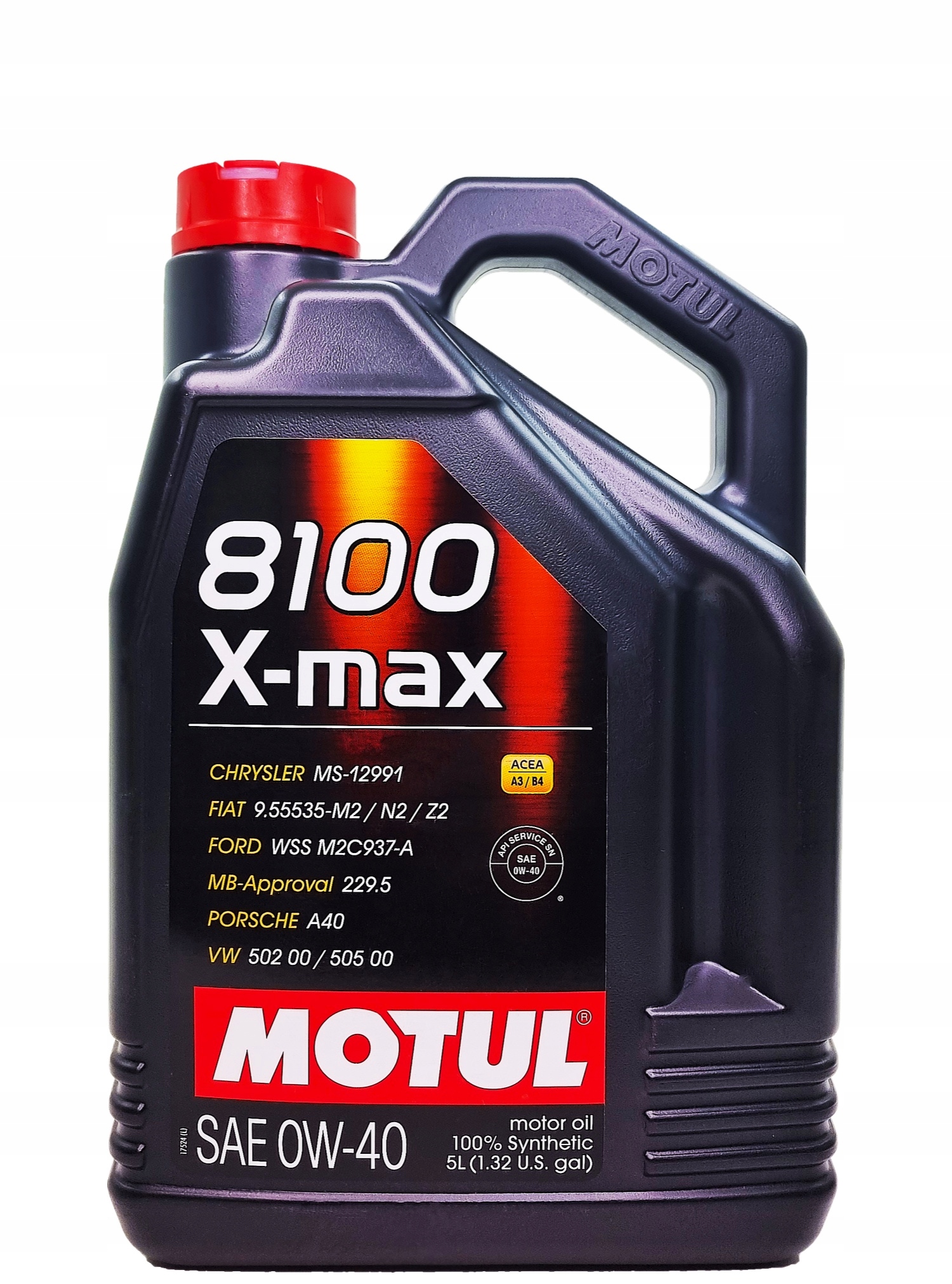 Olej Motul 0W40 5 L 8100 X-max A3/B4 Sn LL01 229.5 502.00 505.00
