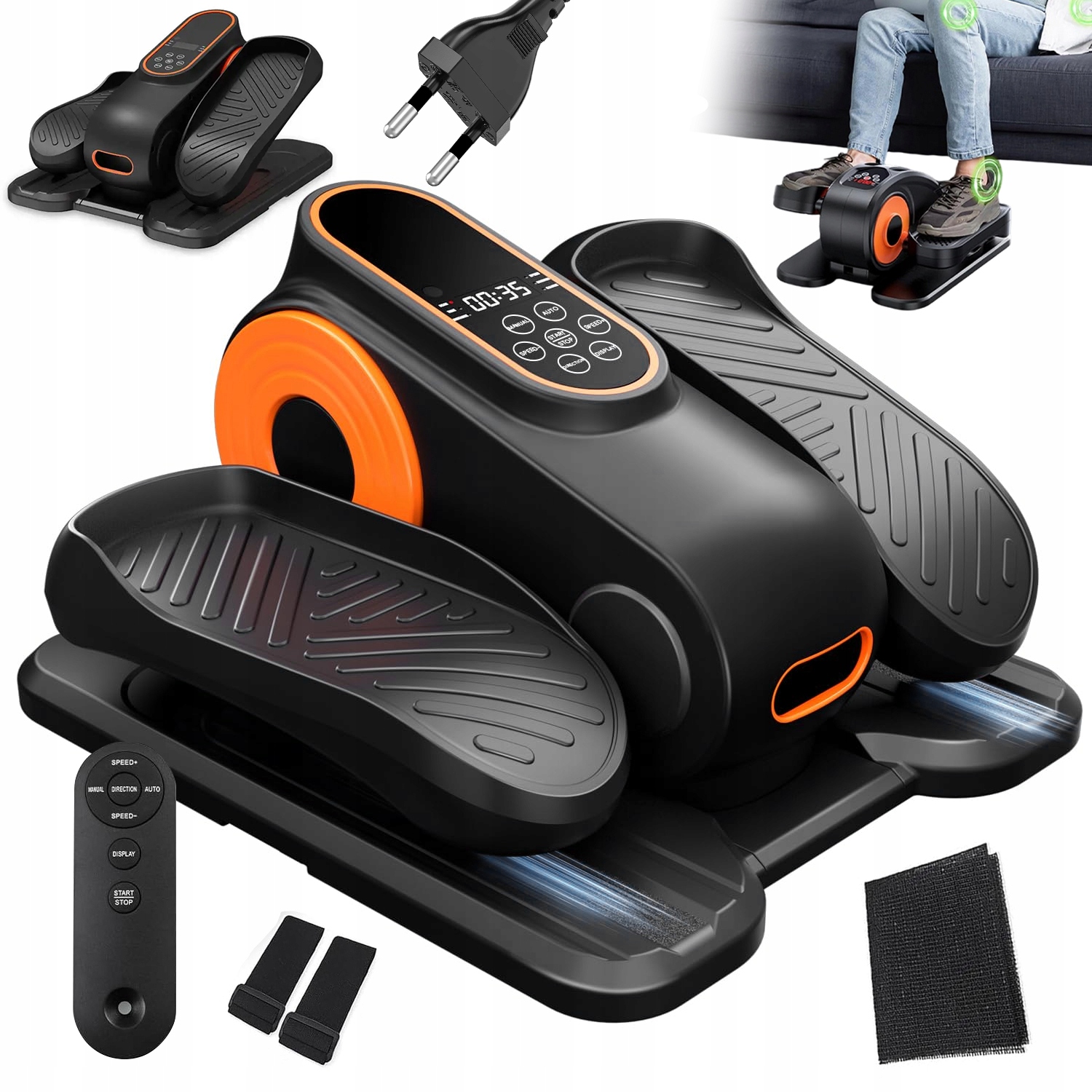 Mini Eliptický Trenažér Pod Stůl 12 Rychlostí, LCD, Cvičení Při Sezení