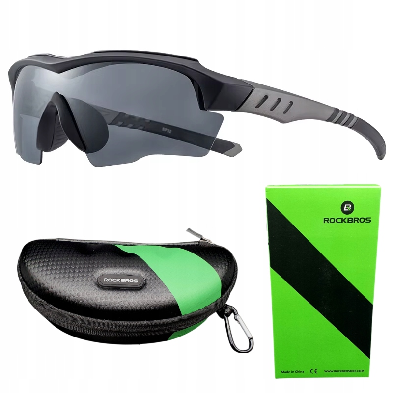 OKULARY PRZECIWSŁONECZNE ROWEROWE POLARYZACYJNE SPORTOWE WYMIENNE SZKŁA