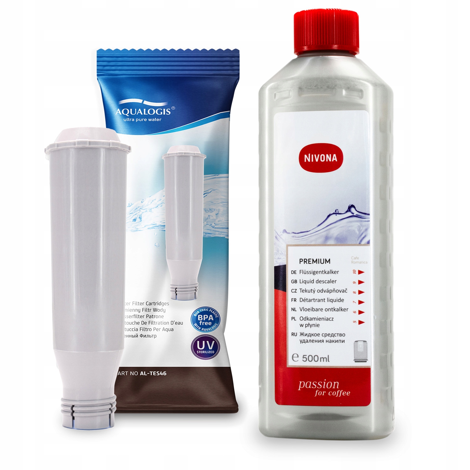 Zestaw Nivona, Aqualogis AL-TES46, NIRK703 Odkamieniacz 500ml