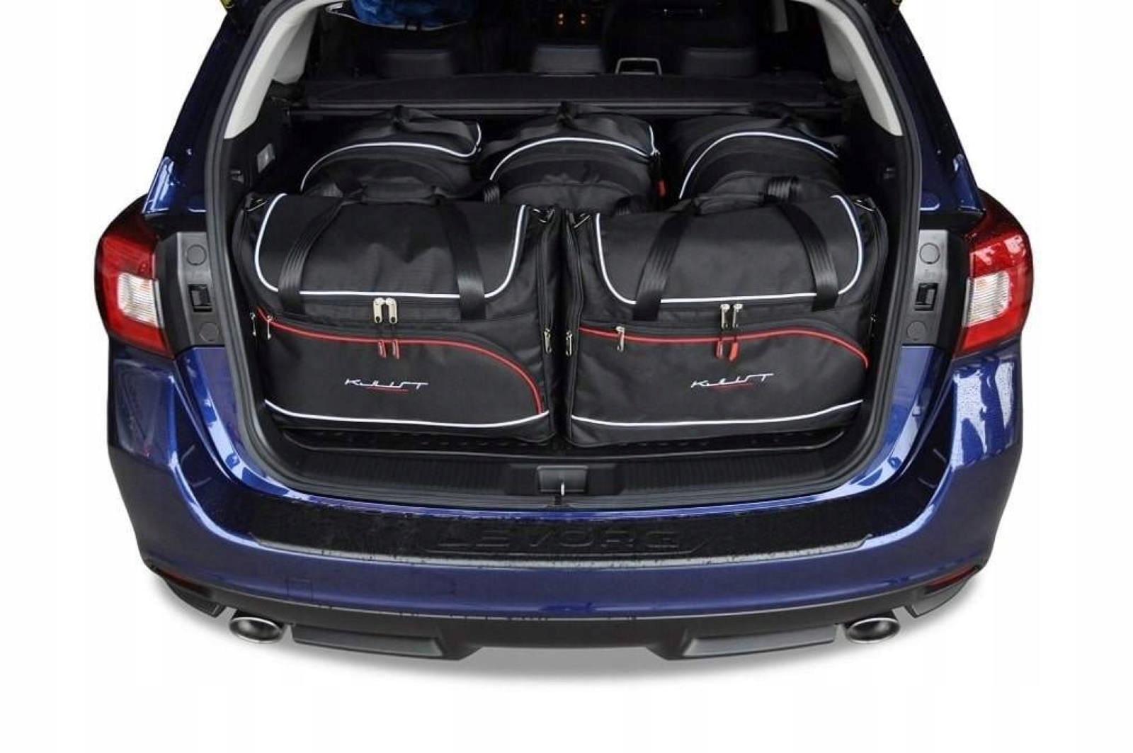 J&j Automotive Sada 5ks cestovných tašiek Aero pre Subaru Levorg 2015+