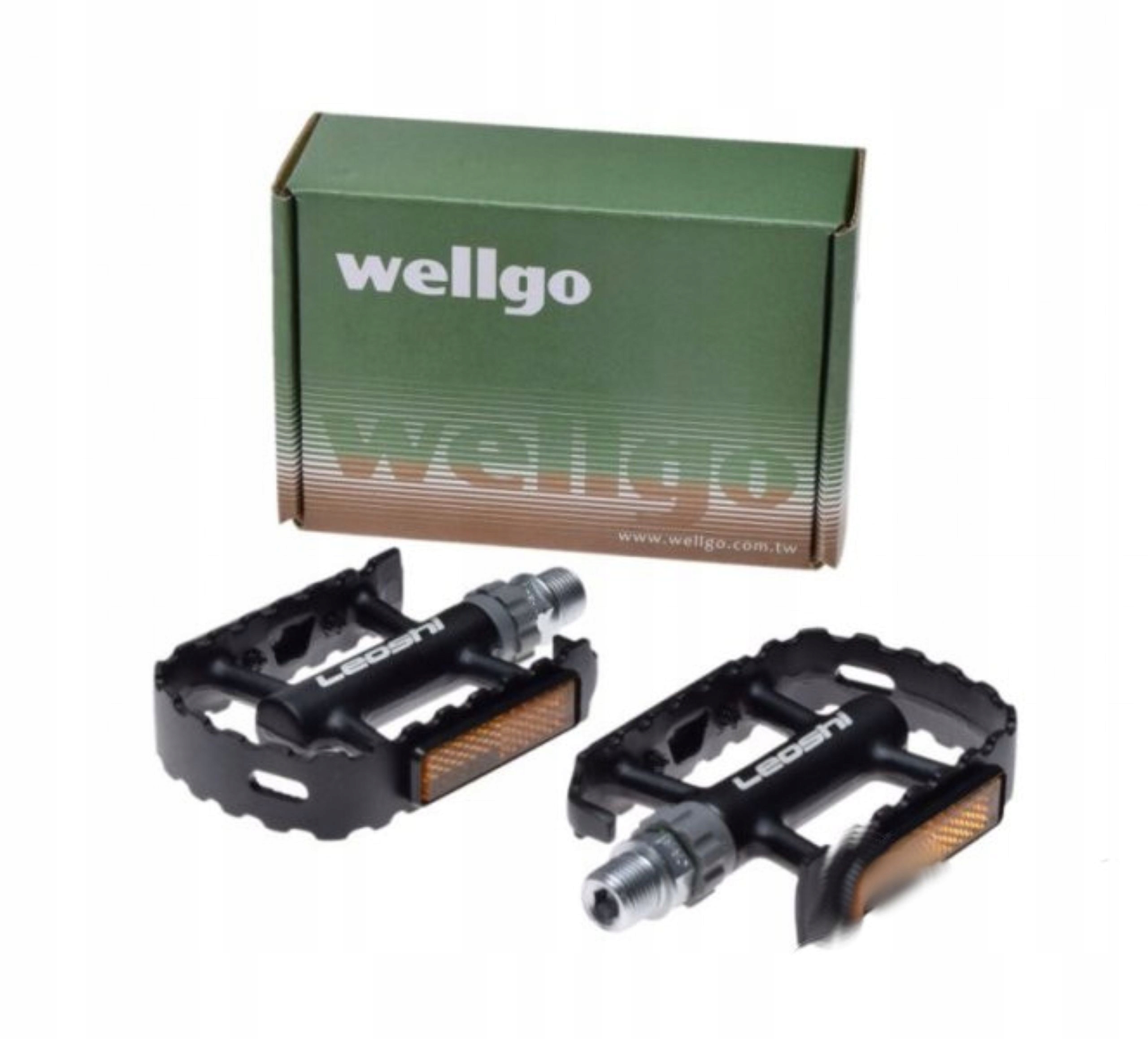 Lekkie Pedały Wellgo łożyska maszynowe 9/16 278g