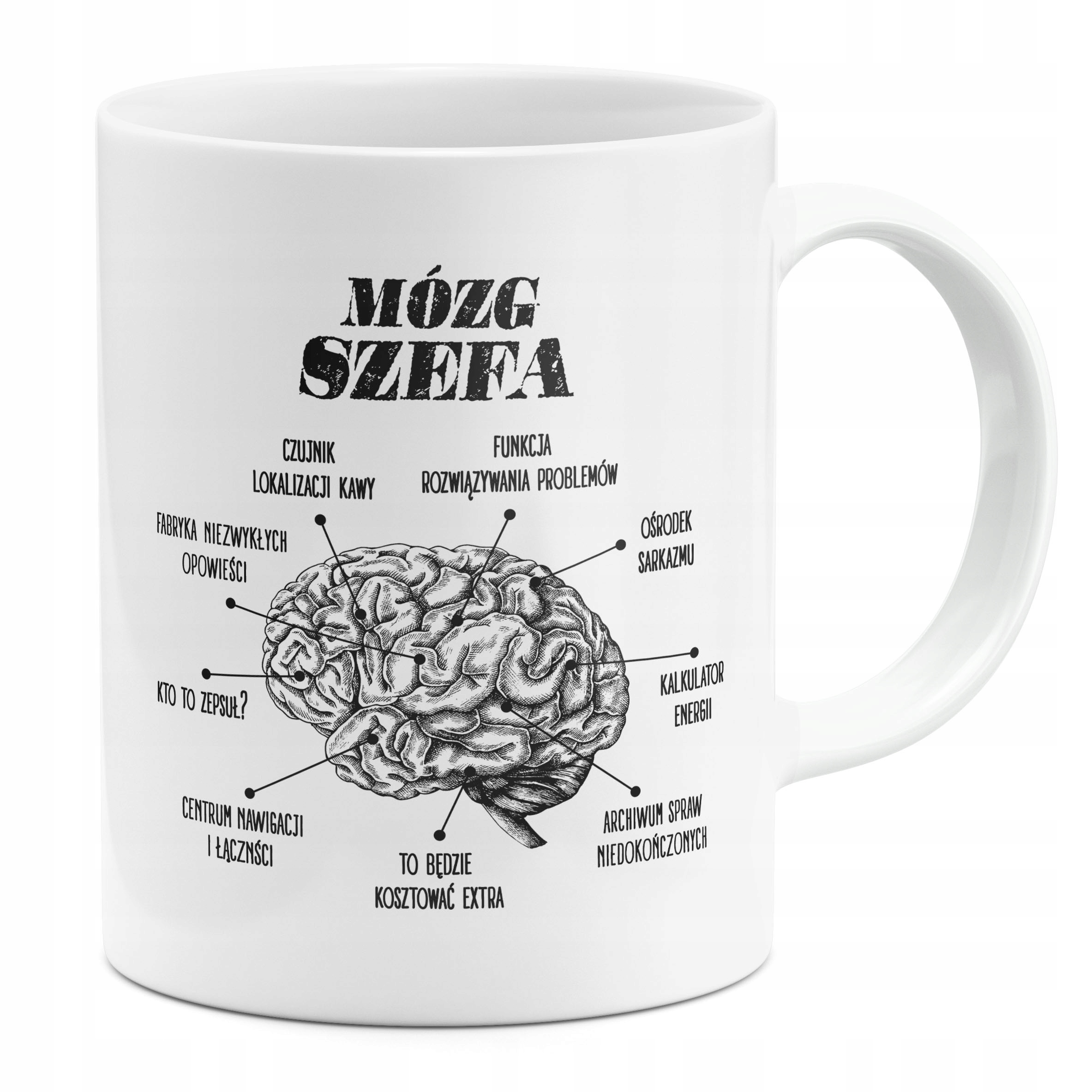 

Kubek Mózg Szefa Śmieszny
