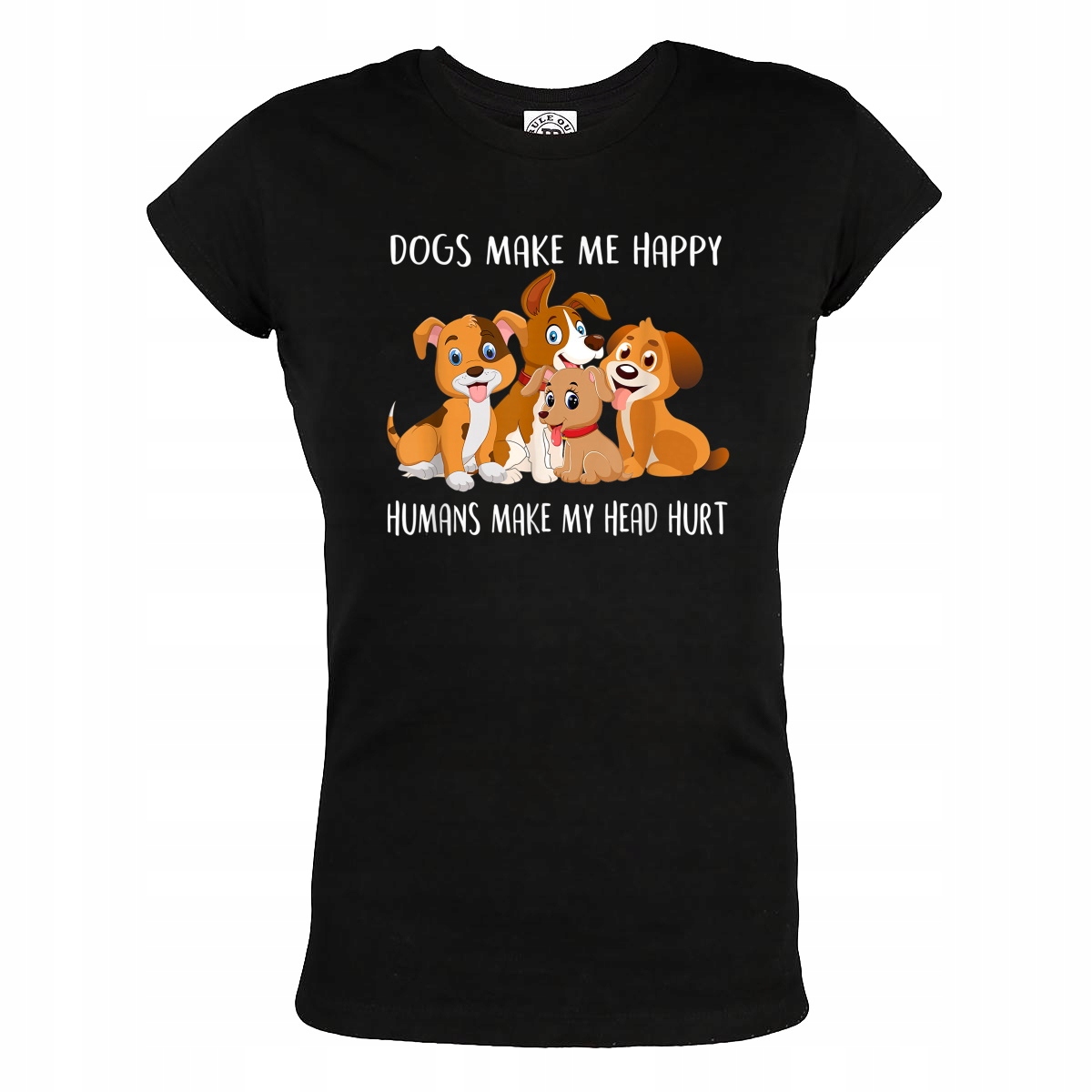 

Damska Koszulka Pies Psy Z Psem Dogs Make Me Happy