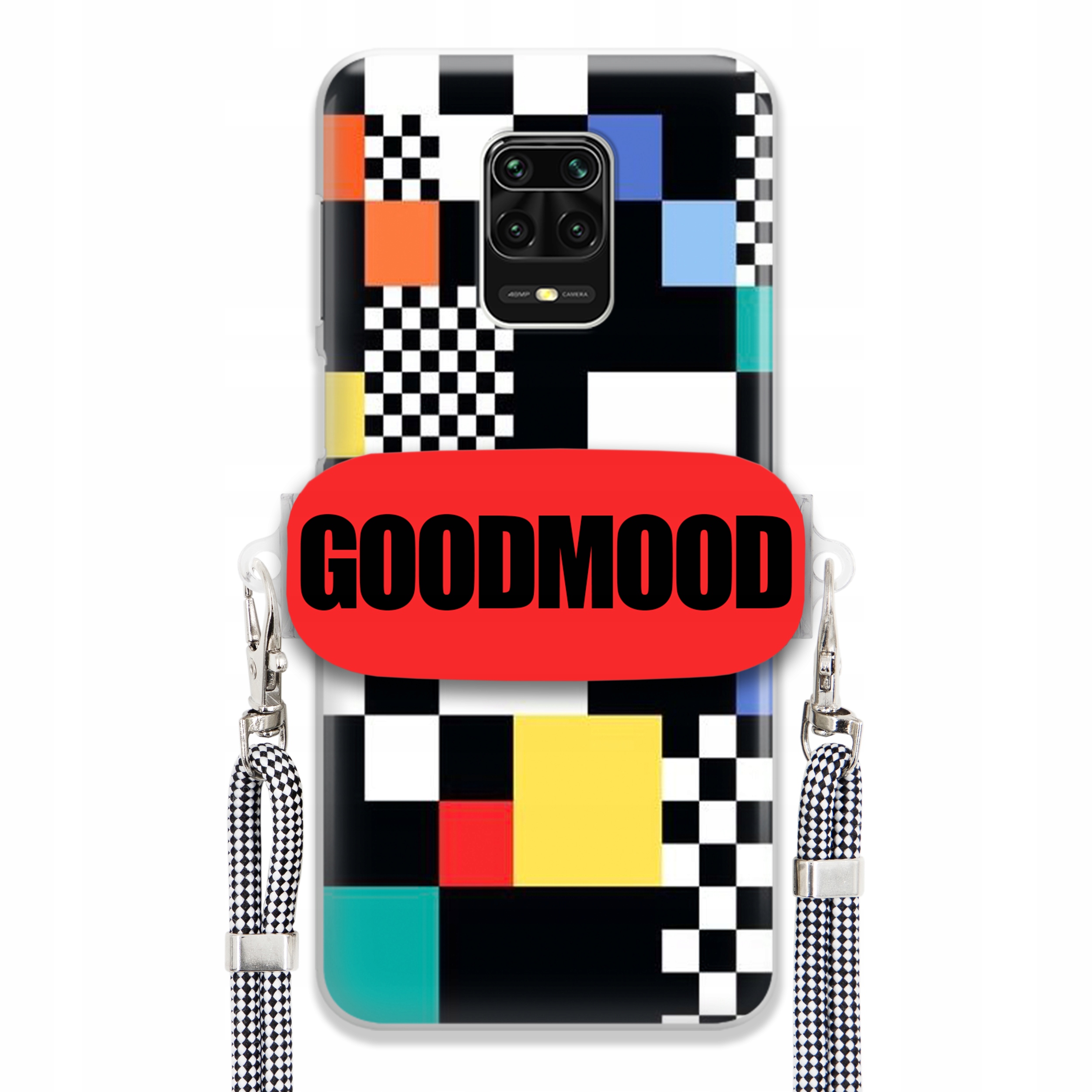 Puzdro Pre Xiaomi Redmi Note 9 Pro Max Case Držiak Na Vodítko Zebra Pixelart MIX Wz