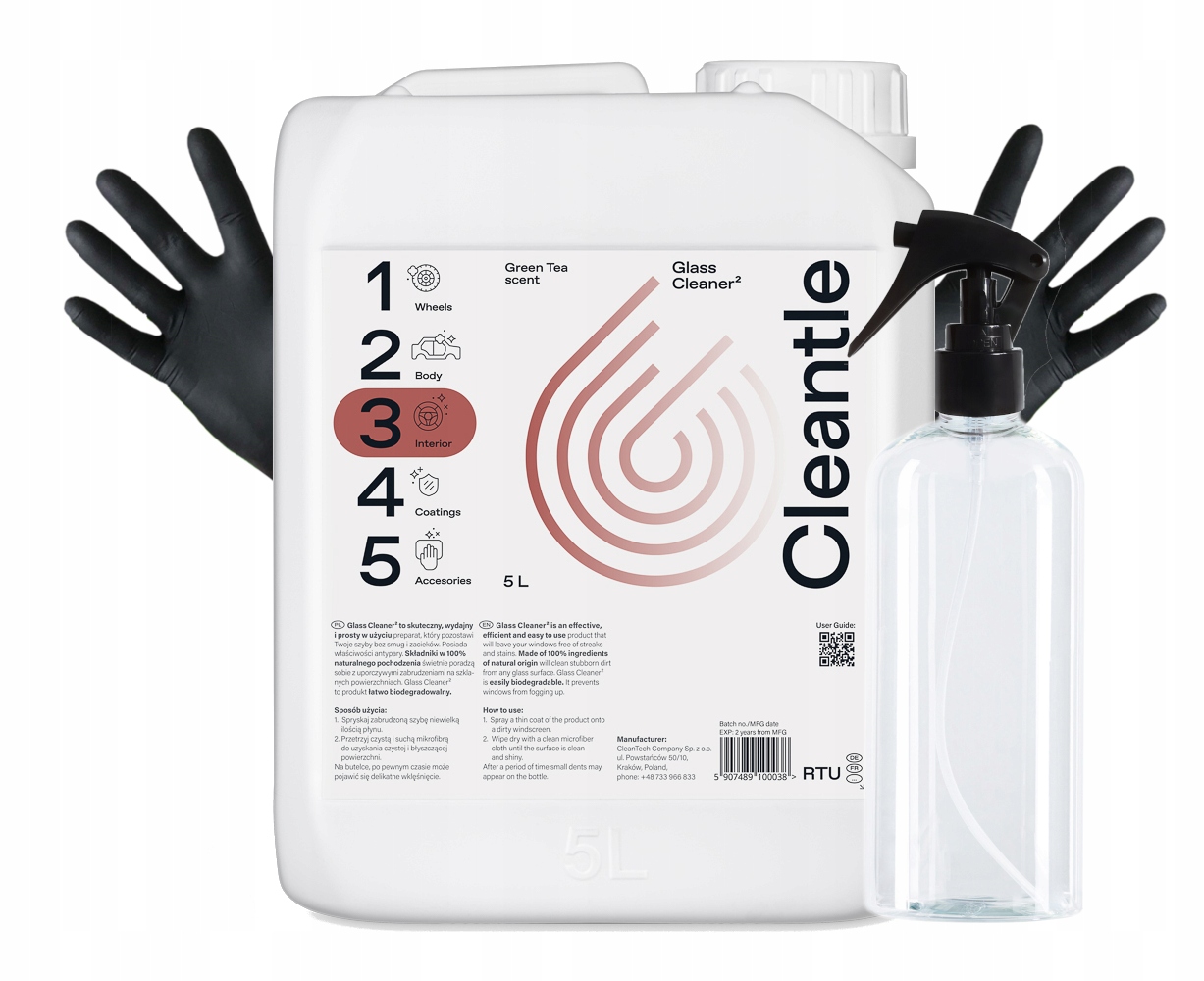 

Cleantle Glass Cleaner 5L Płyn do Mycia Szyb