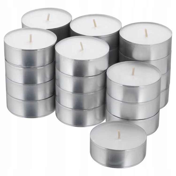 

Ikea Glimma świeca tealight parafinowa 24 szt. 9h
