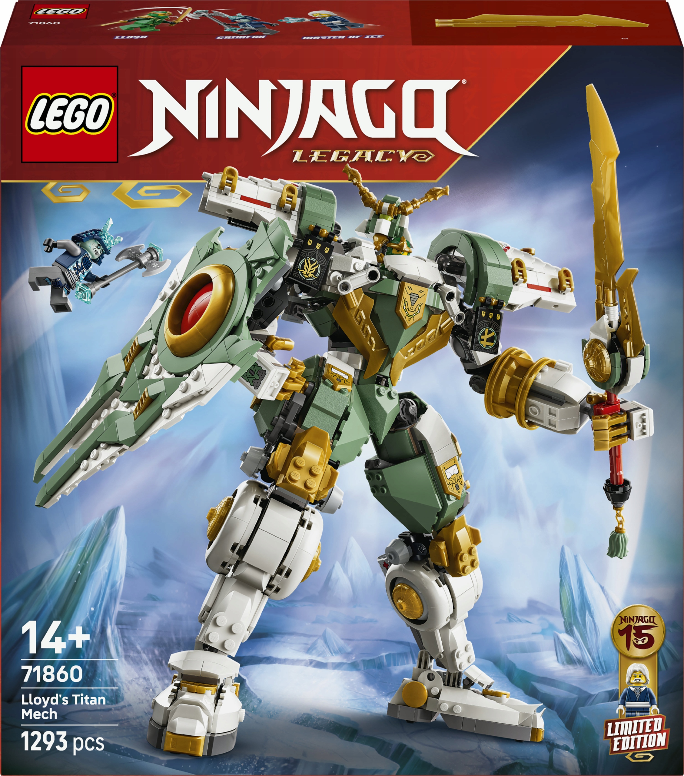 Lego Ninjago Tytanowy mech Lloyda 15. rocznica 71860