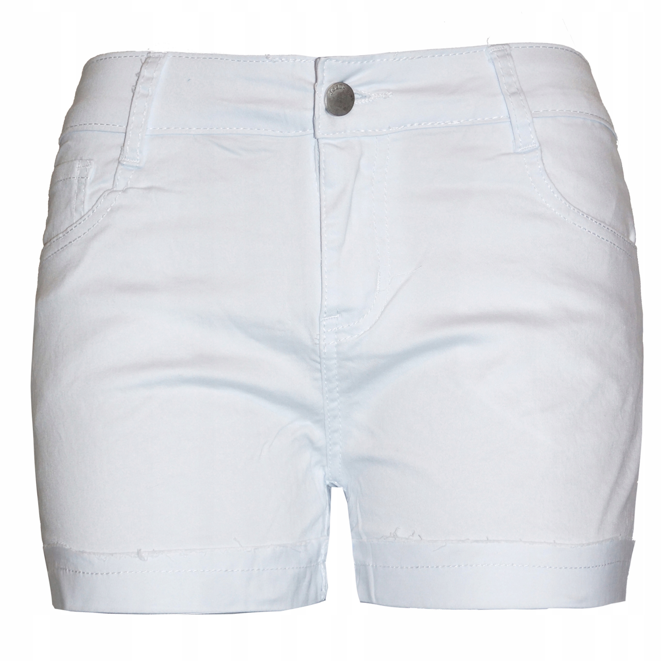 

Krótkie Spodenki szorty Wyższy Stan 40 L białe