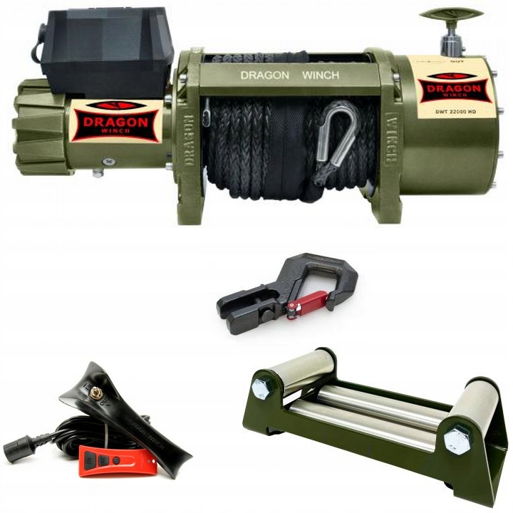 Dragon Winch Navijak Truck Dwt 22000 Hd-s 24V 21 m Syntetika 10T Pre Tira