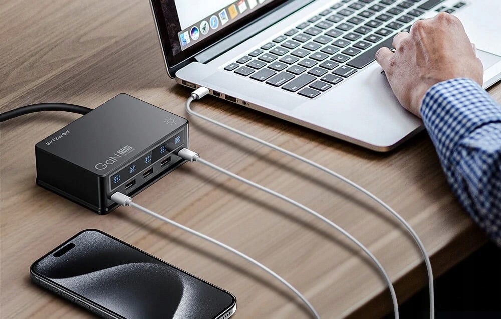 BLITZWOLF ZASILACZ ŁADOWARKA SIECIOWA USB 3X USB-A 2X USB-C PD QC 3.0 110W Marka BlitzWolf