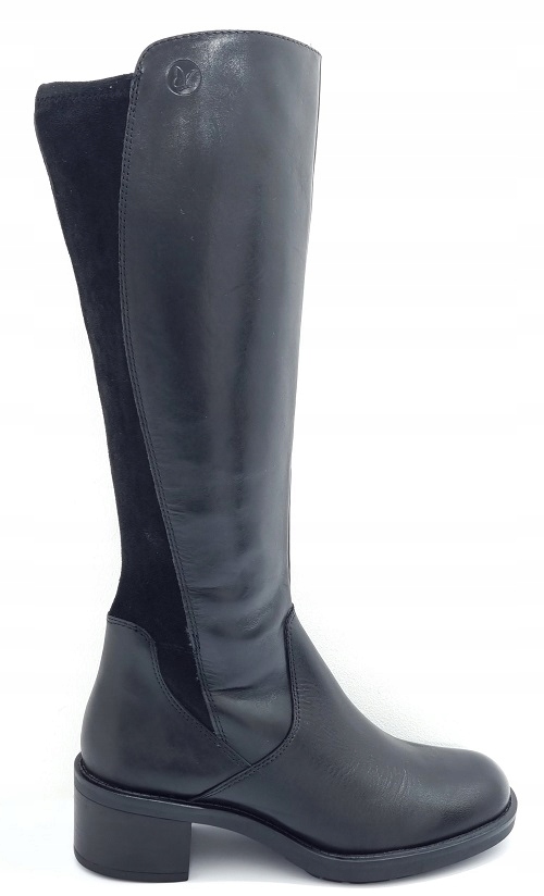 Kožené kozačky Caprice 9-25518-41 Černá r40