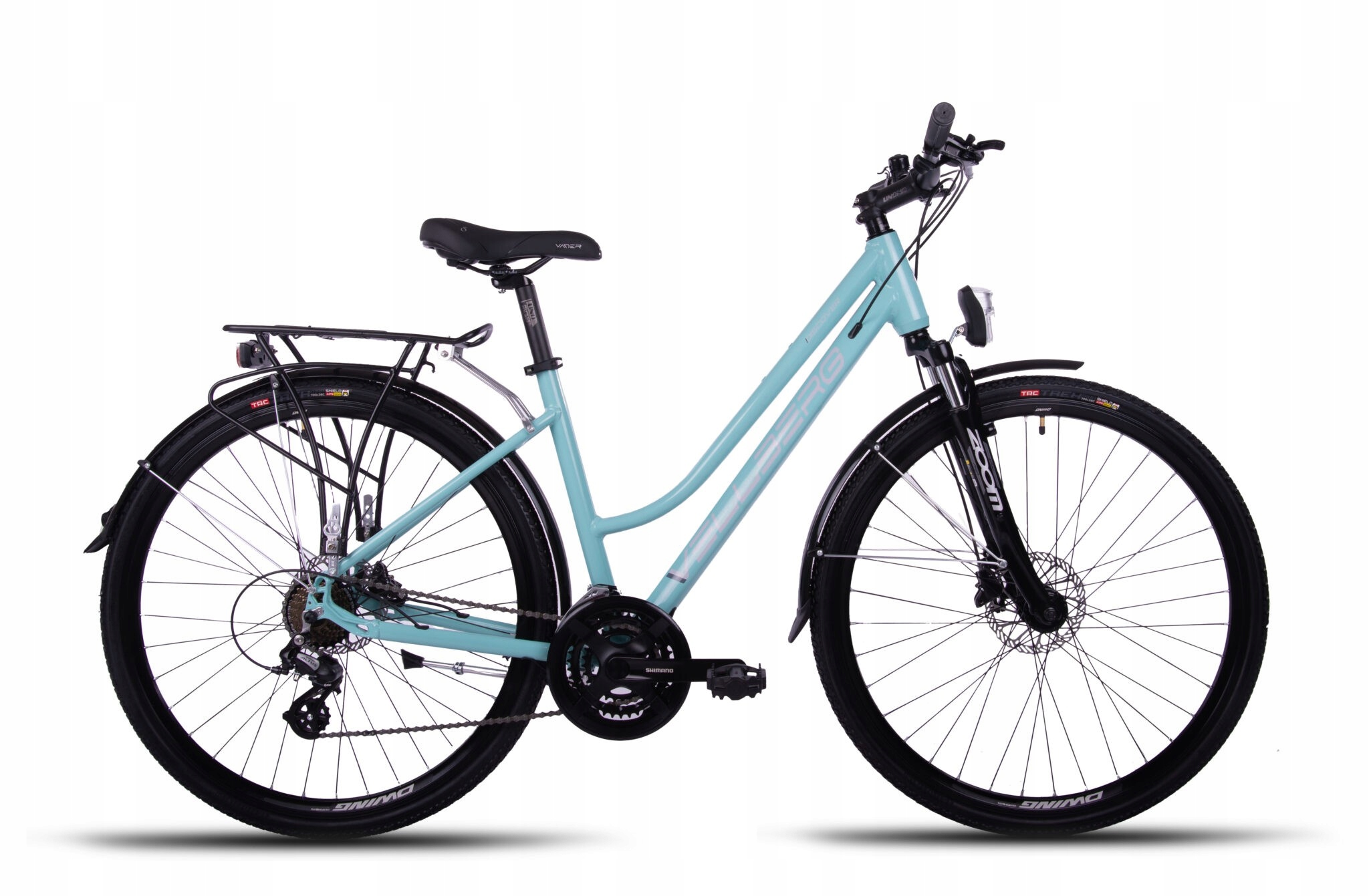 Rower 28 Vellberg Discover 1.0 V1 D Disc 3x7 460 18" Turkusowy