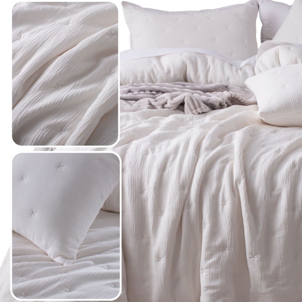 Pikovaný Přehoz Teplá Deka Na Postel Pohovka Pled 240x220 Stella Krém