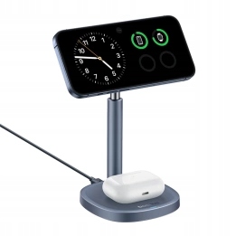 Nabíjačka Baseus Orbit 2 Pro MagSafe Qi2 20W 2 v 1 šedá
