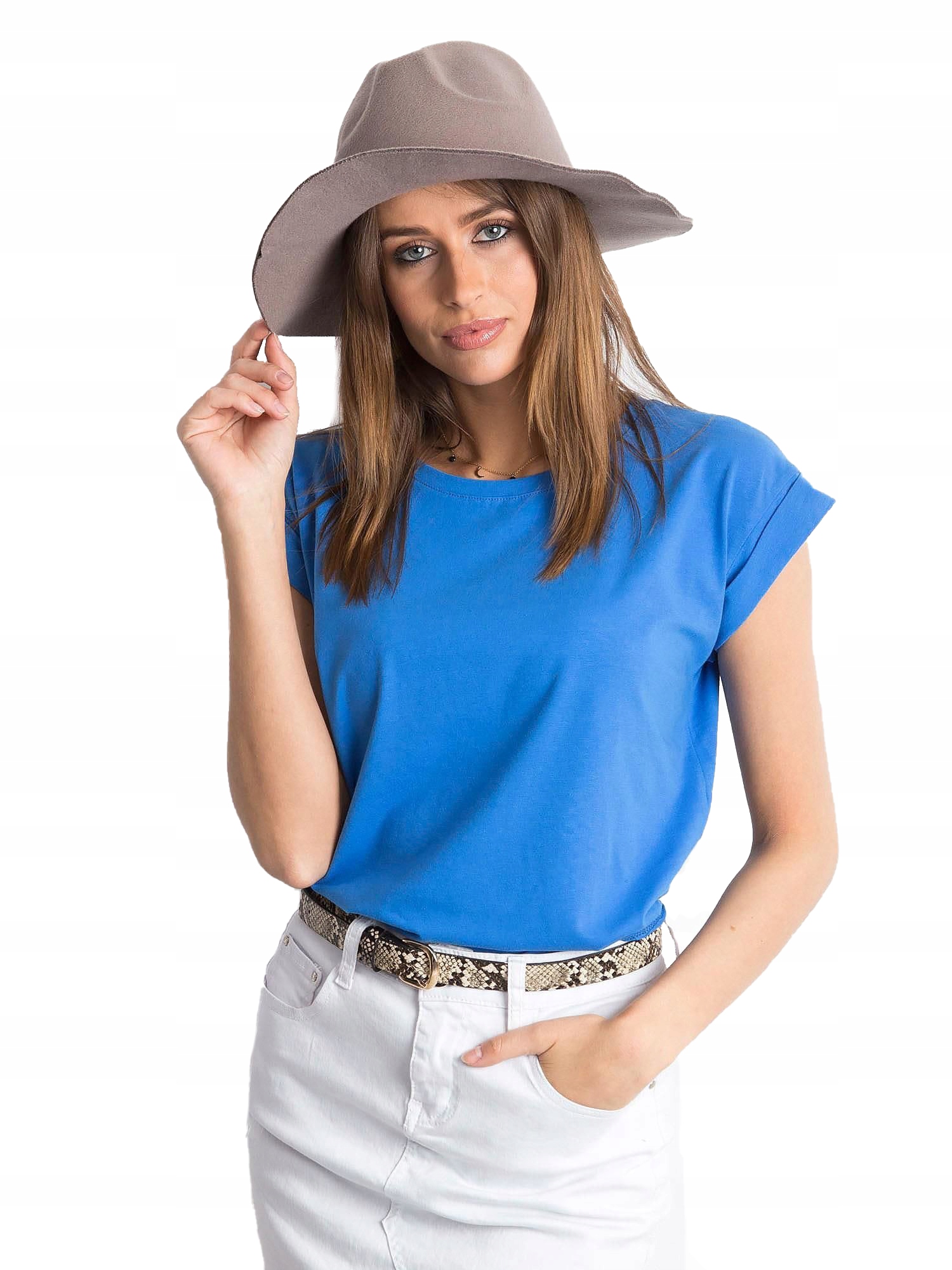 

Koszulka Damska T-shirt Bawełniana Gładka - Xs