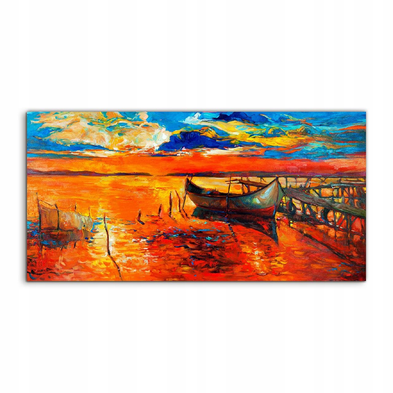 

Obraz akrylowy 100x50 wiszący Zachód Słońca Statek