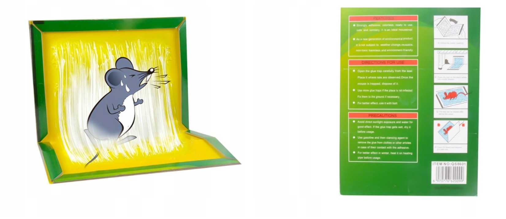 MYSZOŁAPKA LEP ŁAPKA PUŁAPKA KLEJOWA KLEJ NA MYSZY GRYZONIE Marka KMT