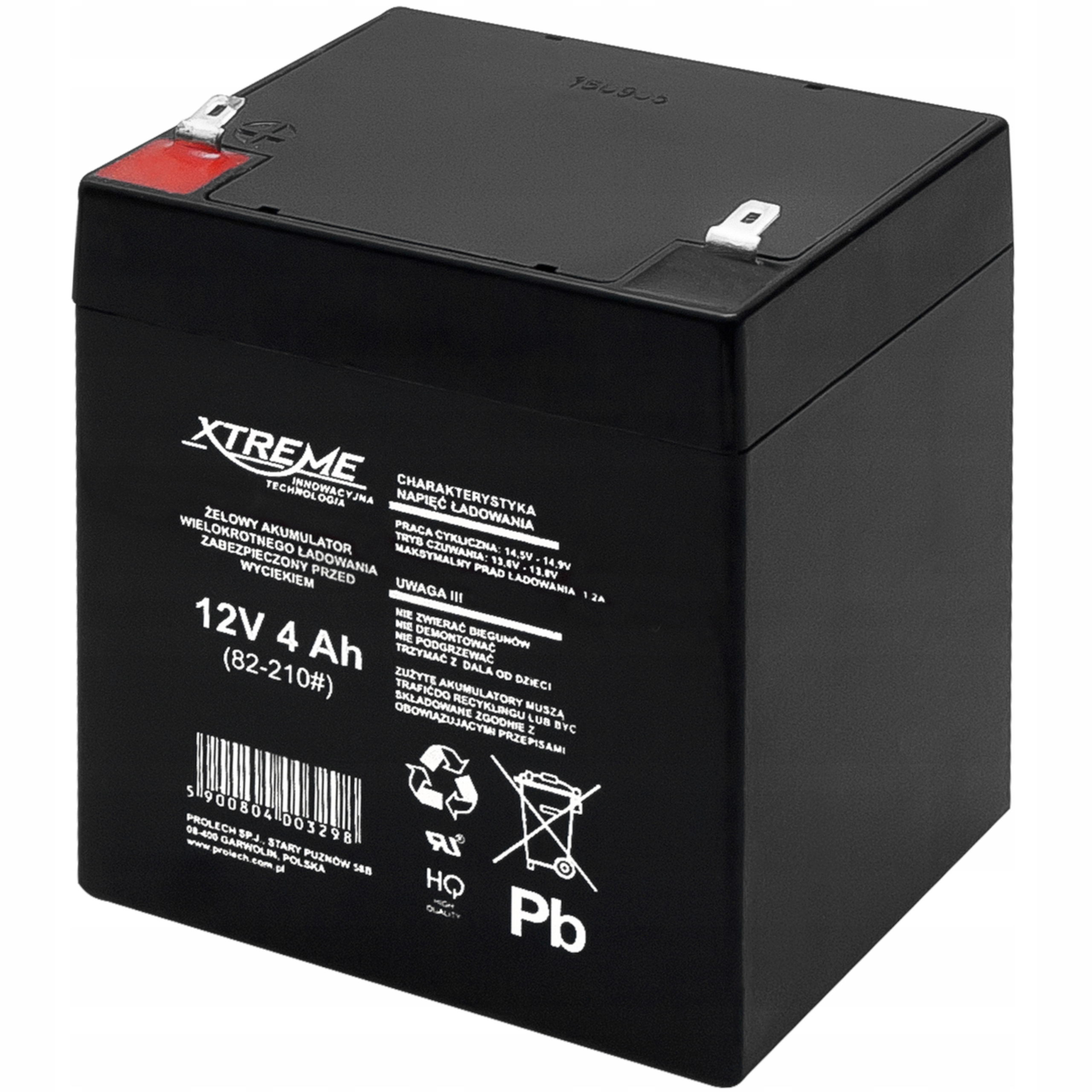 

Akumulator bezobsługowy Xtreme żelowy 12V 4Ah Ups