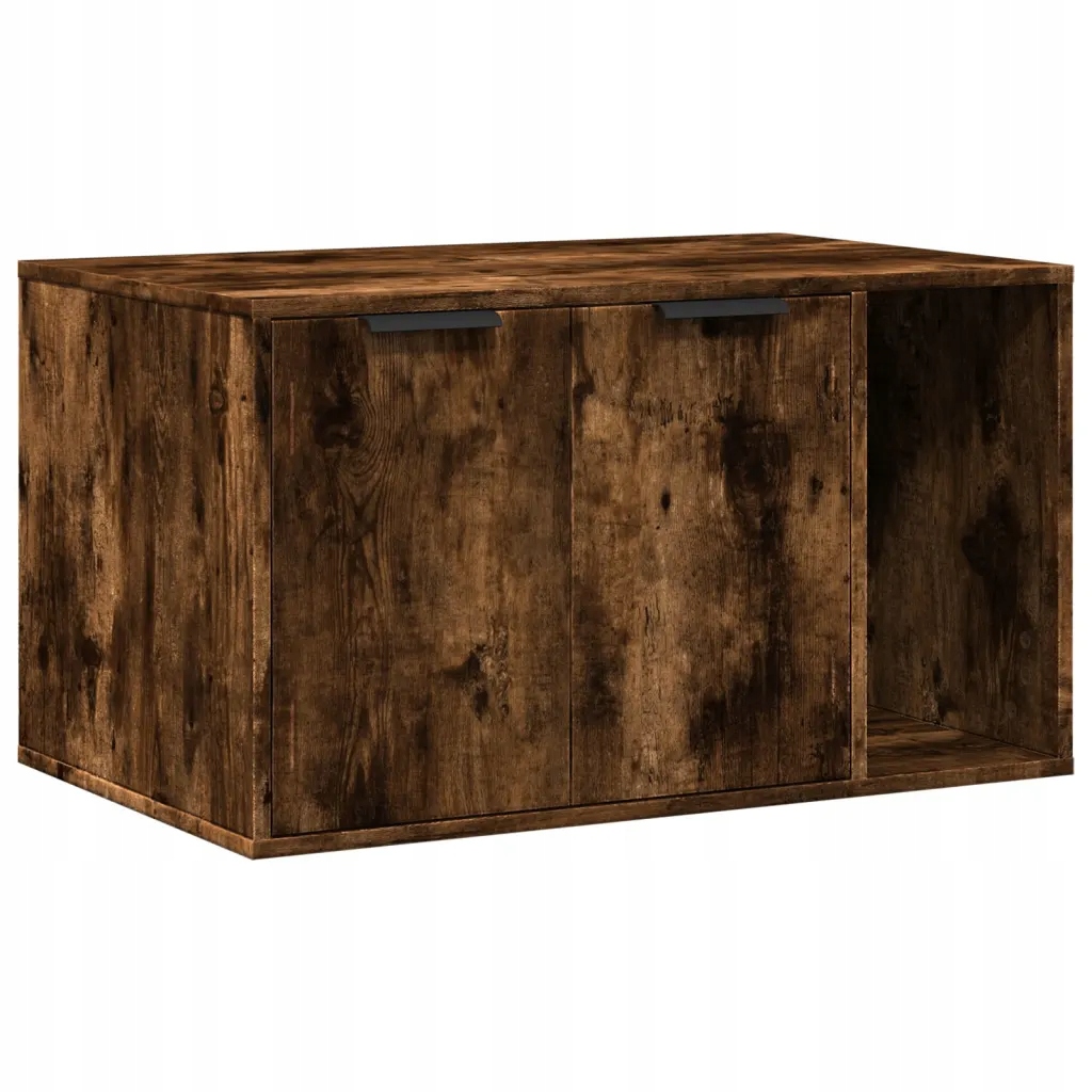 Skříňka na kočičí záchod kouřový dub 80 x 50 x 45 cm kompozit