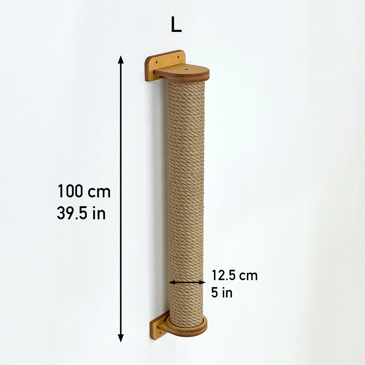Nástěnný škrabací škrabák pro kočky Mainská mývalí kočka, velký, velikost L 100 cm šrouby