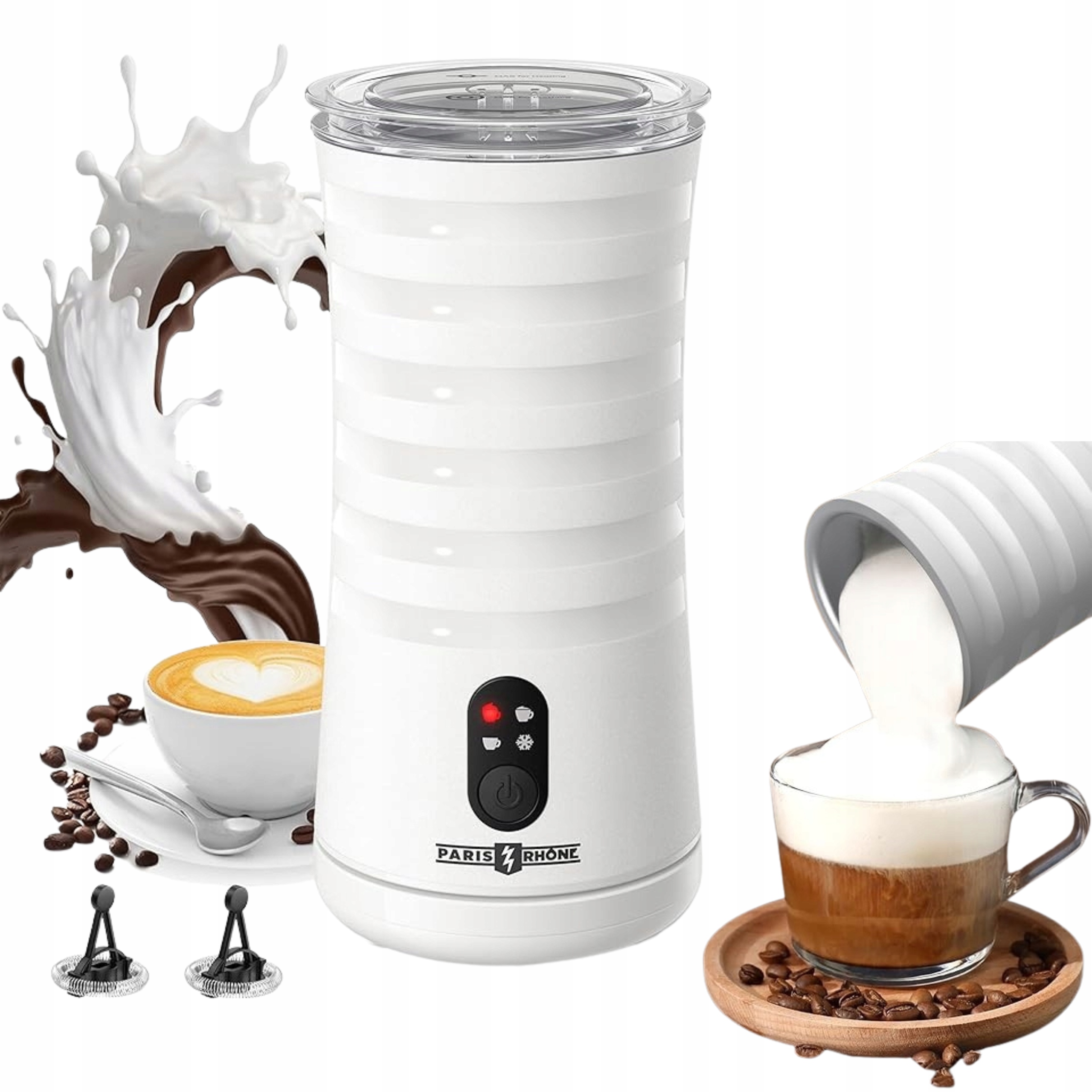 Elektrický napěňovač mléka 4v1 Džbánový na kávu s ohřívačem