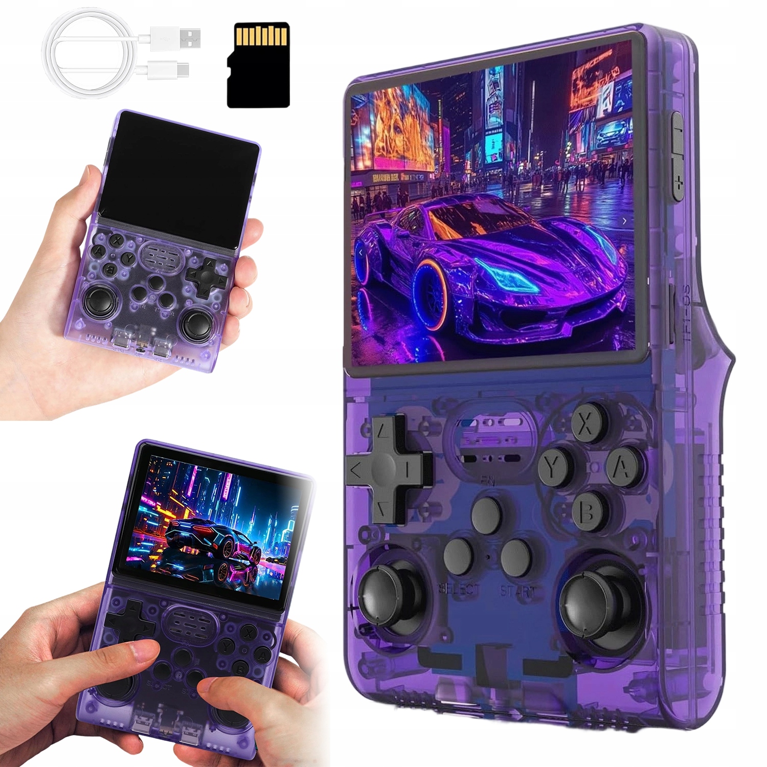 Konsola Retro 256GB 3.5CAL Ips Hd Dwa Joysticki L/r Typ-c 8H