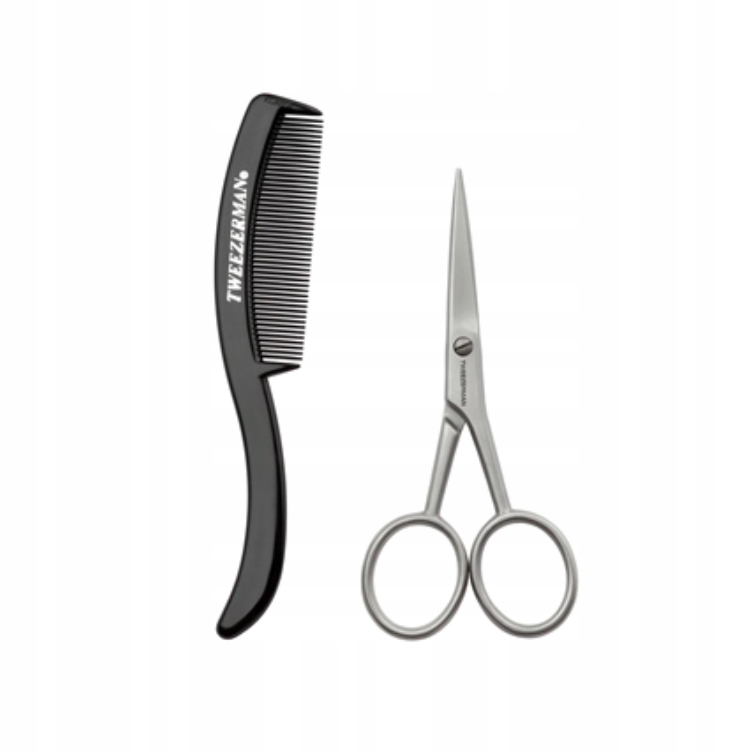 Zestaw nożyczek i grzebienia do wąsów i brody Tweezerman Gear Moustache