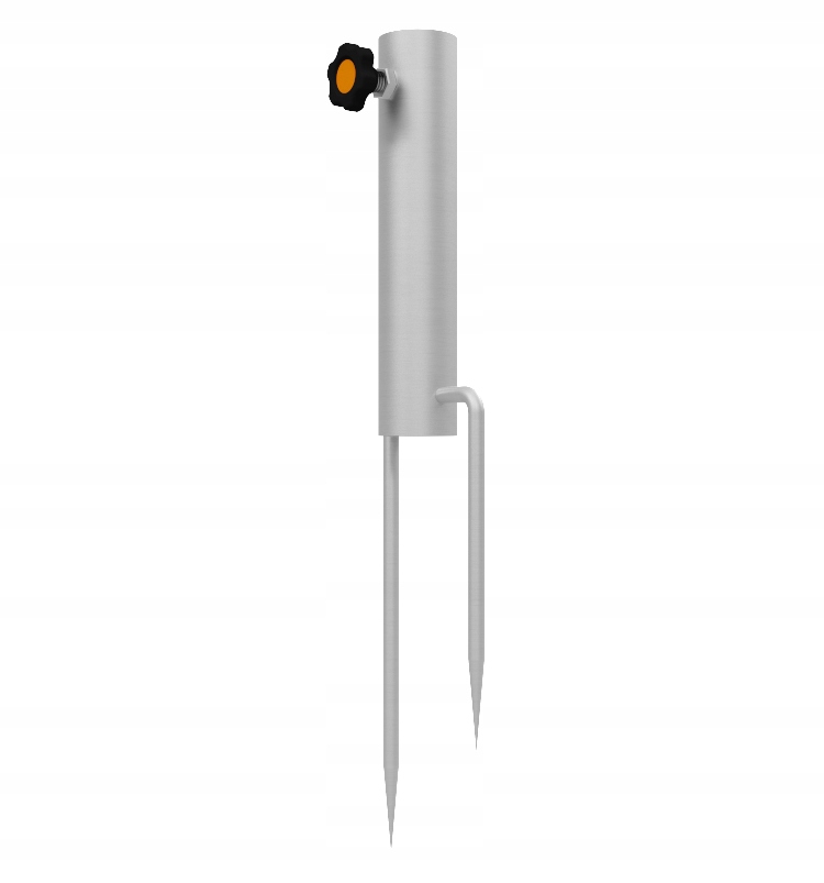 Nerezová Základna Pro Zapichování Pod Zahradní Plážový Slunečník, Stojan, Držák