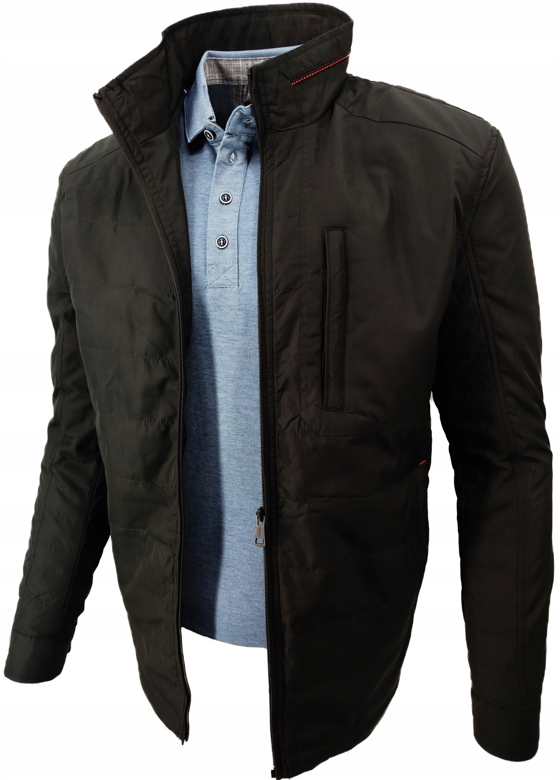 Černá Pánská Přechodová Bunda Jednoduchá 2373 XXL 2XL