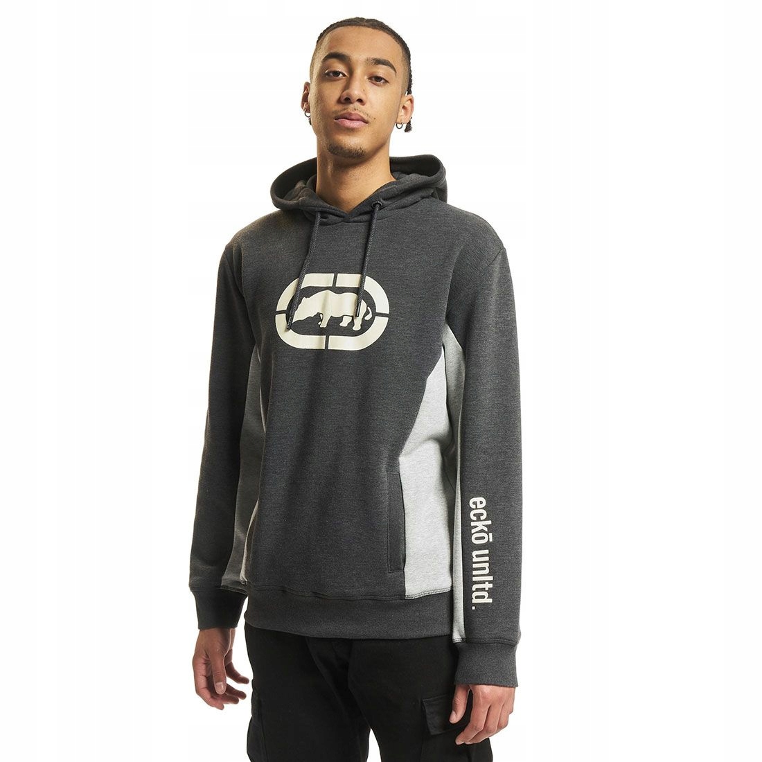 Mikina s kapucí Ecko Douglas šedá 3XL