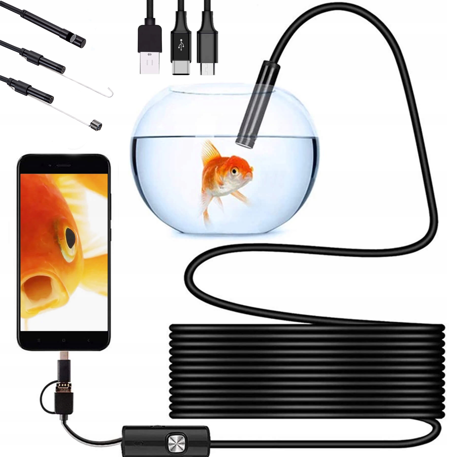 ENDOSKOP ANDROID USB-C LED KAMERA INSPEKCYJNA Marka Retoo