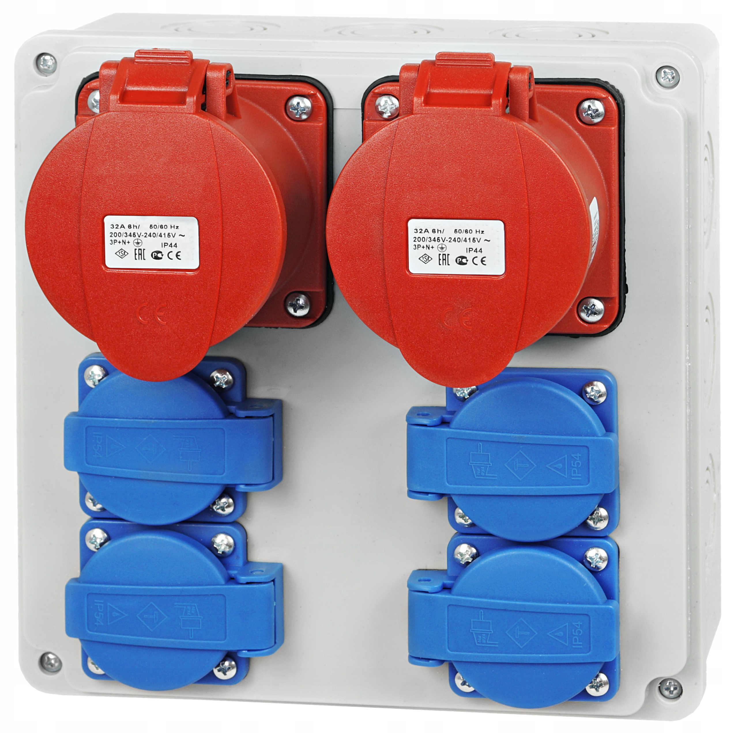 ROZDZIELNICA ROZDZIELNIA BUDOWLANA 2X32/5 4x230V