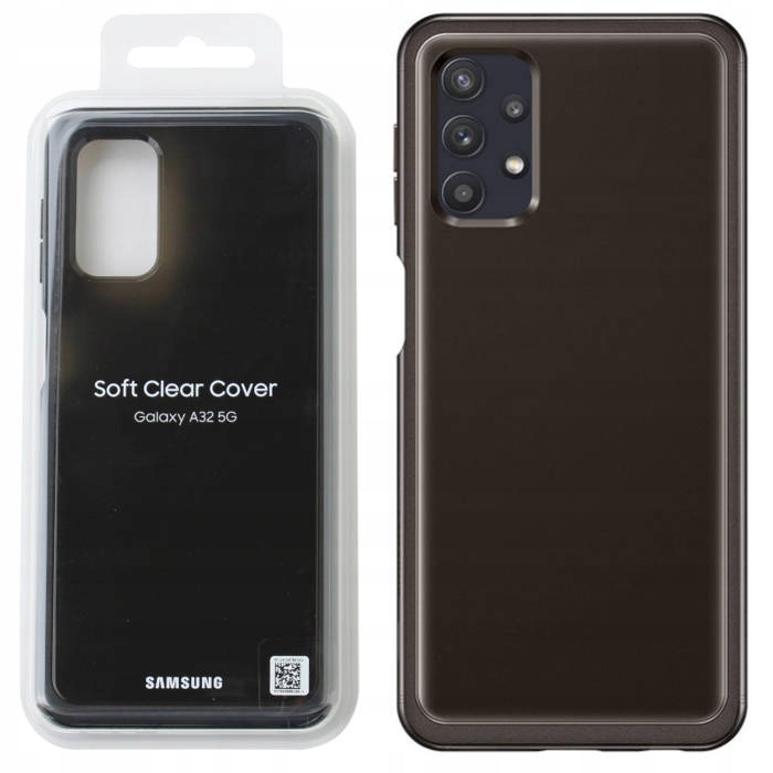 Etui Pokrowiec Case Do Samsung Galaxy A32 5G Soft Clear Cover Czarne
