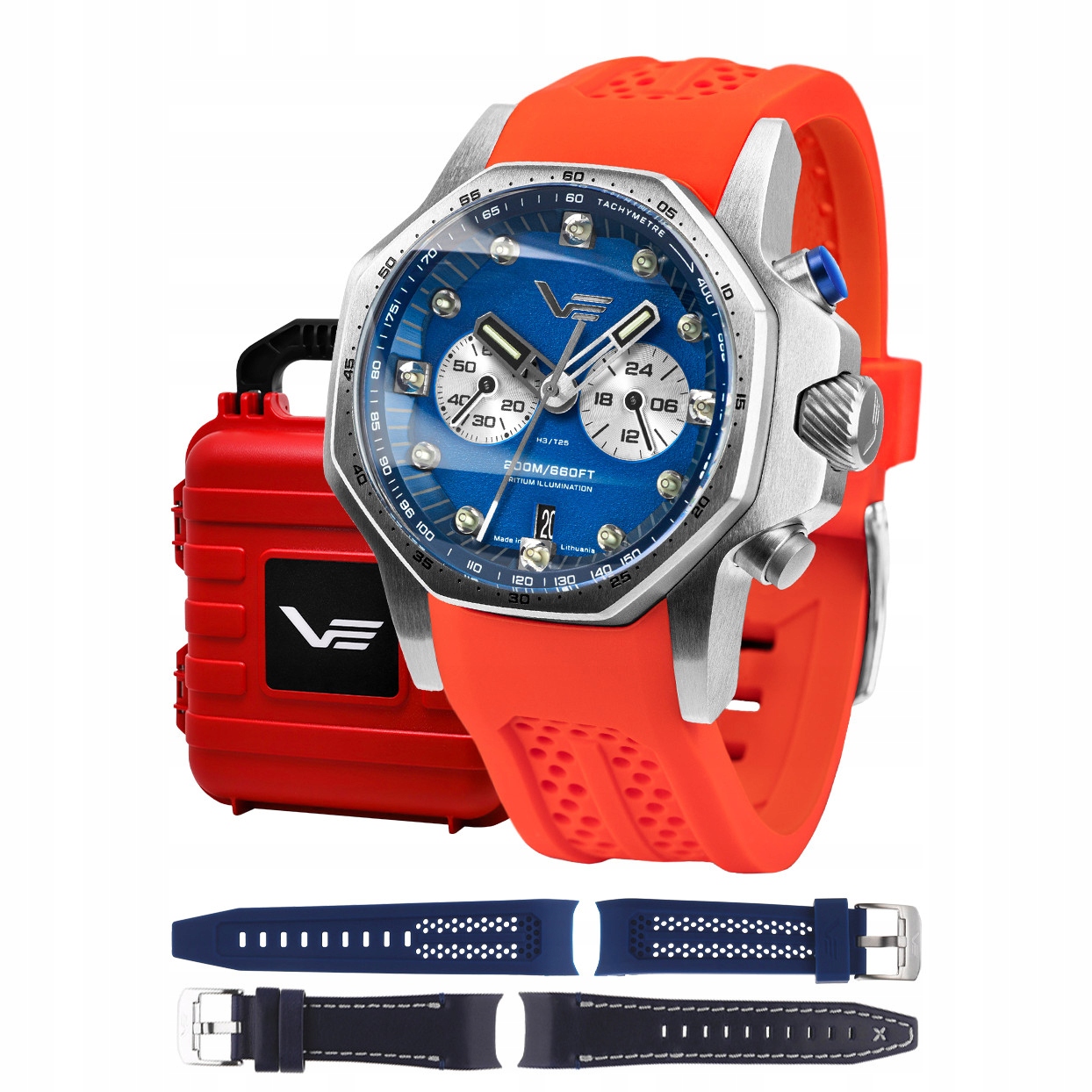 Pánské Hodinky Vostok Europe VK64-640A700SR červené