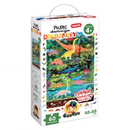 

CzuCzu Puzzle obserwacyjne Dinozaury 4+ Bright
