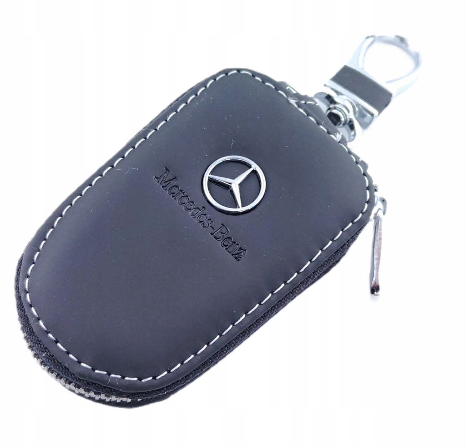 Mercedes Etui Pokrowiec Skórzany Na Kluczyk Czarny