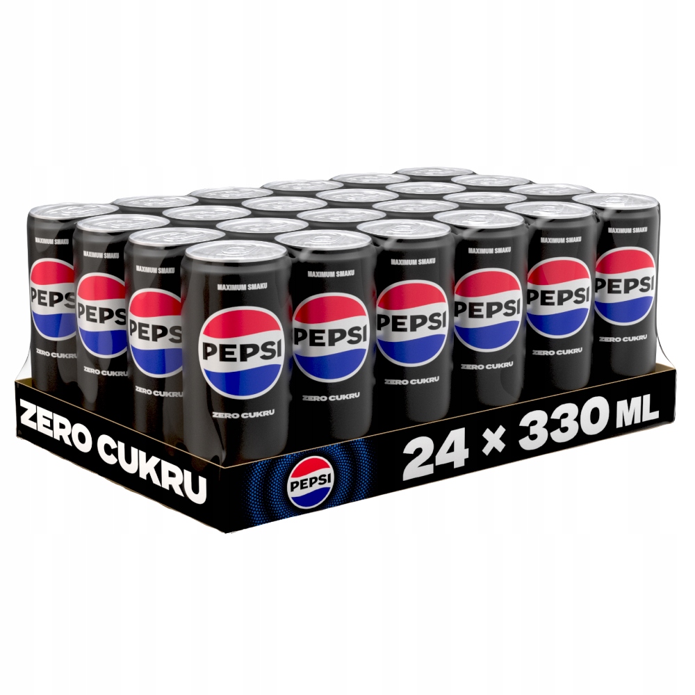 Levně Sycené nápoje Pepsi Max bez cukru 24 x 330 ml