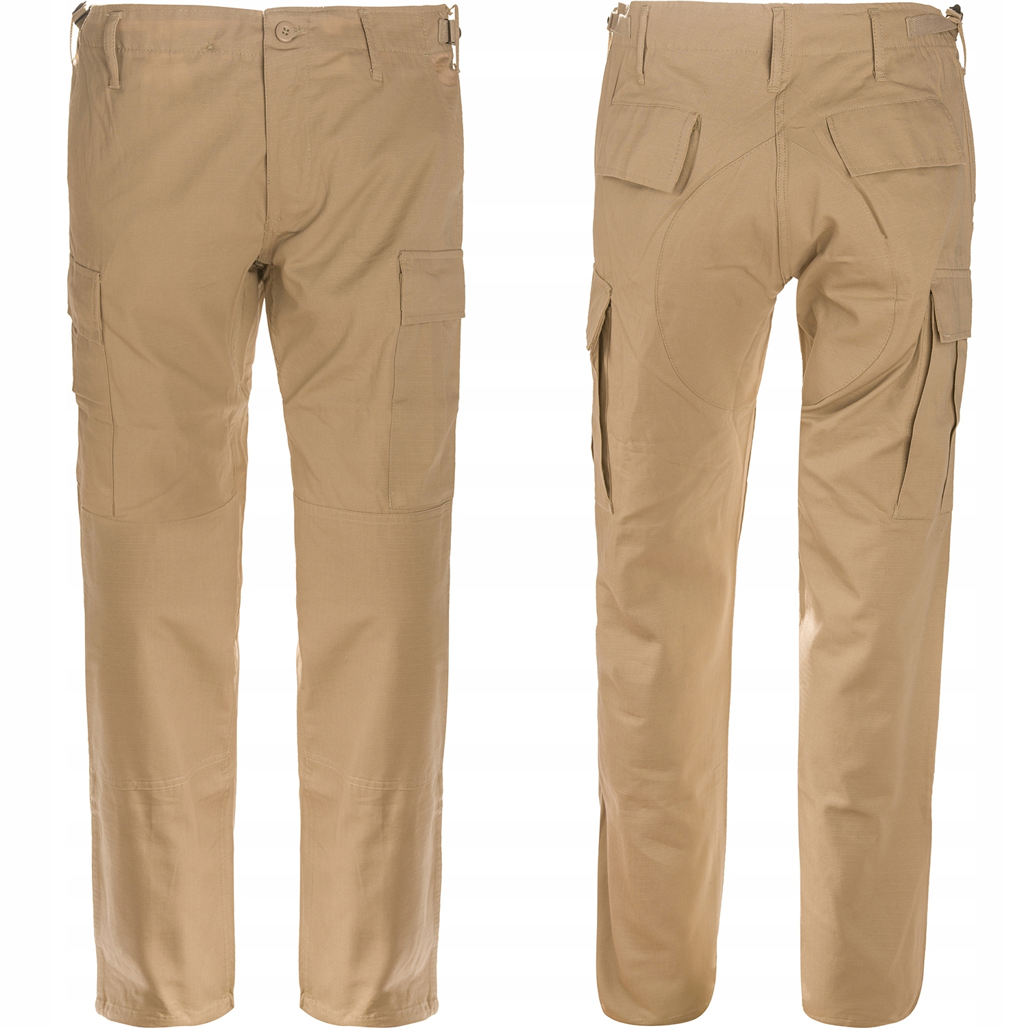 

Spodnie Wojskowe Bdu Slim Fit RipStop Beżowe r.XXL