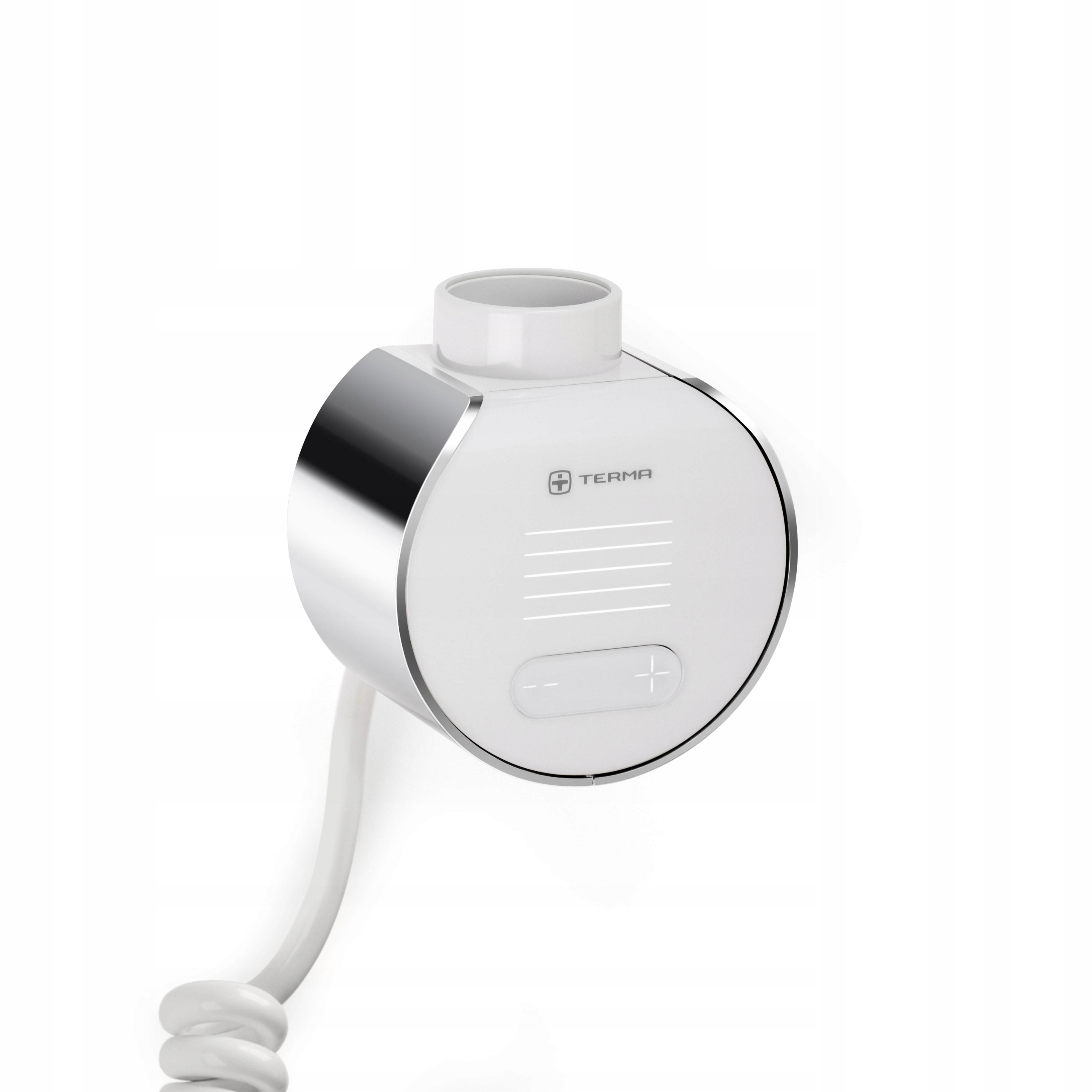 Terma ohrievač Veo Biela predná/chrómová krytka Wi-fi špirálový kábel zástrčka