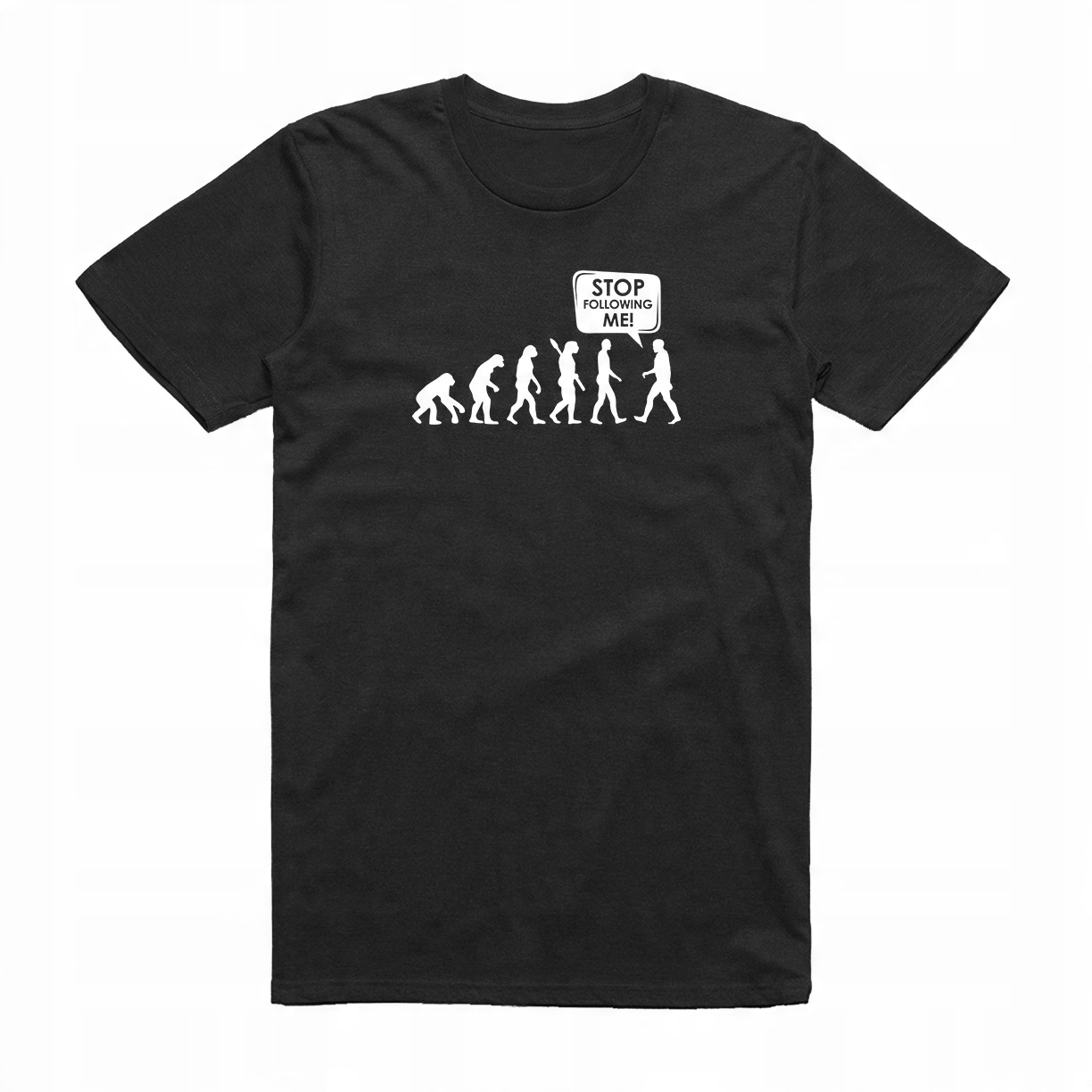 

L - Koszulka T-shirt Ewolucja Stop Follow Prezent