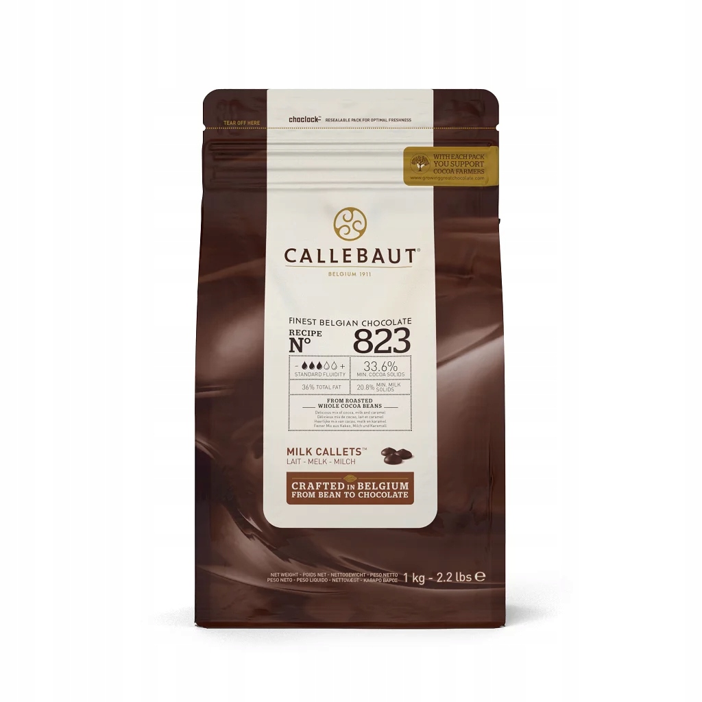 Callebaut Czekolada 823 mleczna 1 kg