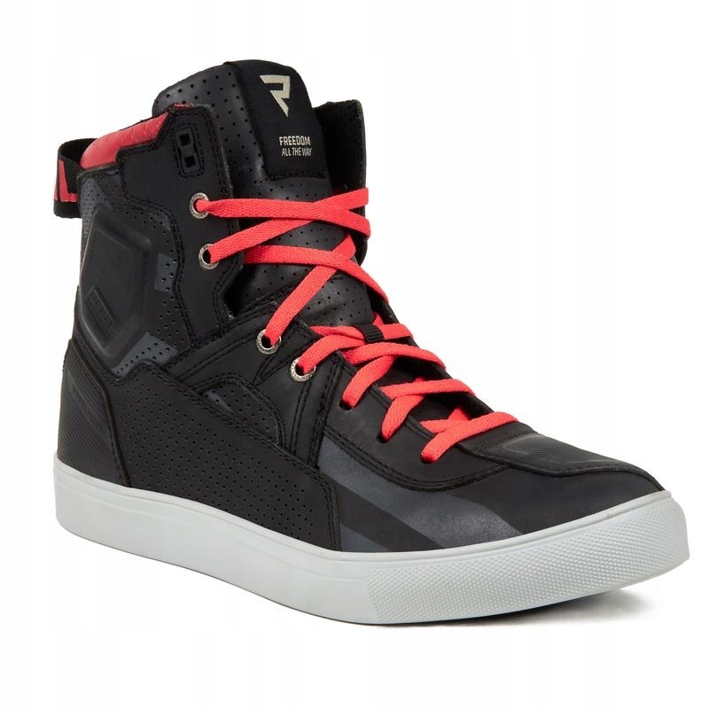 BUTY SKÓRZANE REBELHORN VANDAL BLACK/RED 45 Rozmiar 45